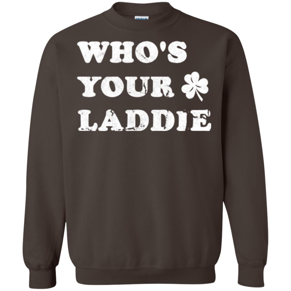 Whos Your Laddie Cute Shamrock T-shirt Dark Chocolate