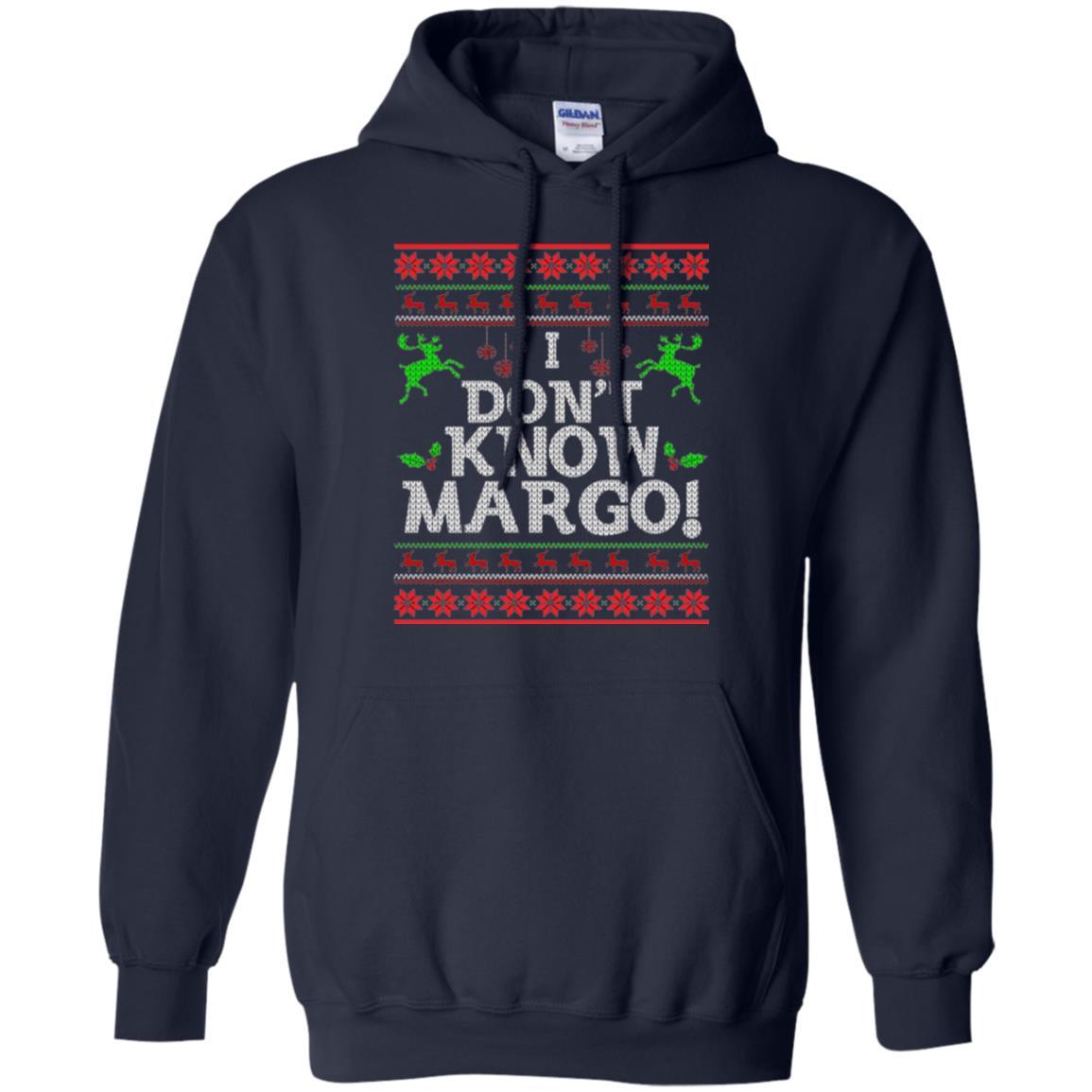 Christmas T-shirt I Don't Know Margo Navy