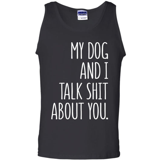 Dog Lovers T-shirt My Dog And I Talk About You Black