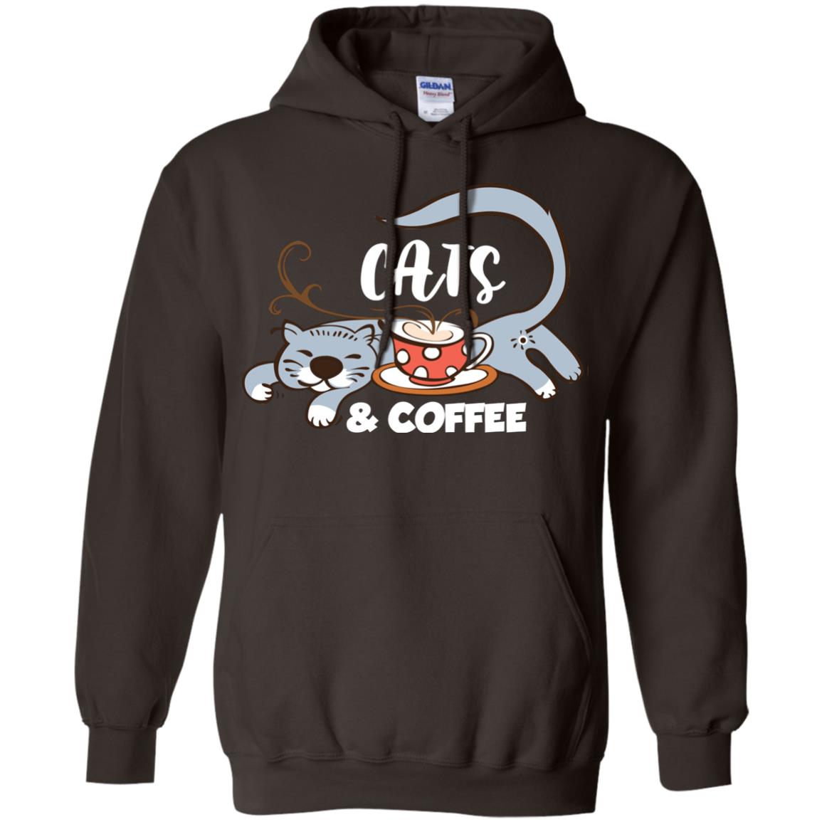 A Good Day Start With Cat And Coffee Cat Lover T-shirt Dark Chocolate