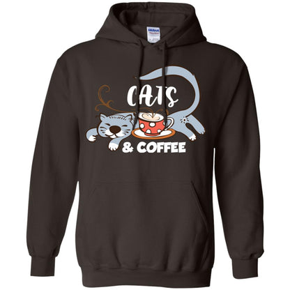 A Good Day Start With Cat And Coffee Cat Lover T-shirt Dark Chocolate