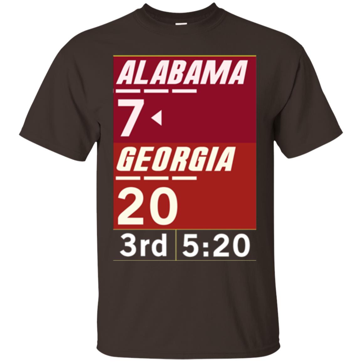 Football Lover T-shirt Alabama 26-23 Comeback Win 2-sided Dark Chocolate