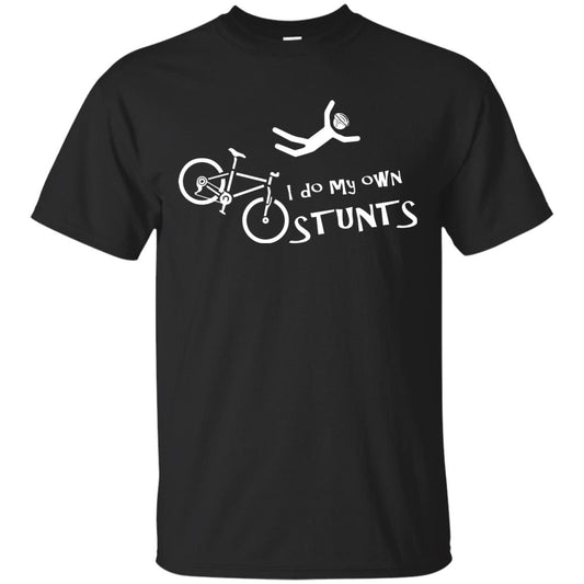 Biker T-shirt I Do My Own Stunts Black