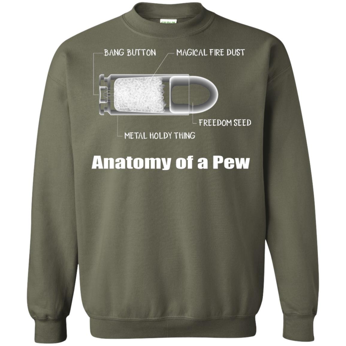 Bullet T-shirt The Anatomy Of A Pew Military Green