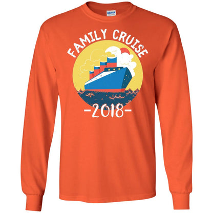 Summer Holiday T-shirt Family Cruise 2018 Orange