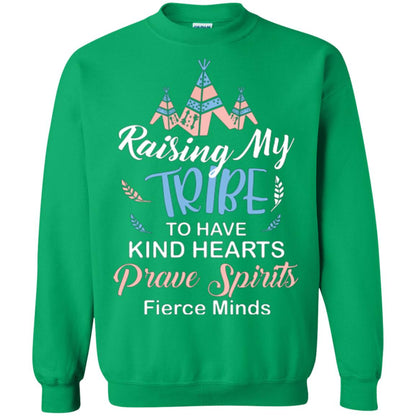 Mommy T-shirt Raising My Tribe To Have Kind Hearts Irish Green