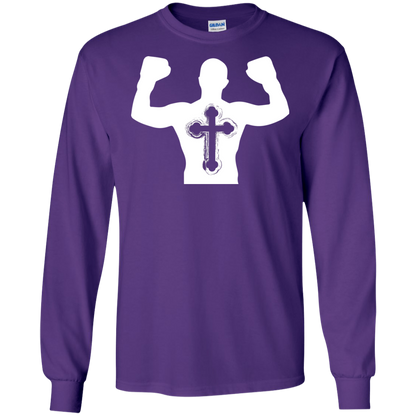 Christian Gym Exercise Workout T-shirt Purple