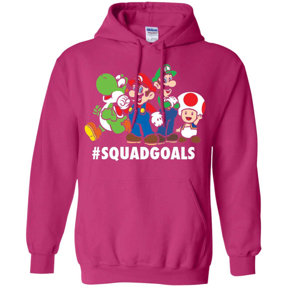 Nintendo Super Mario Luigi #squadgoals Gamer T-shirt Heliconia