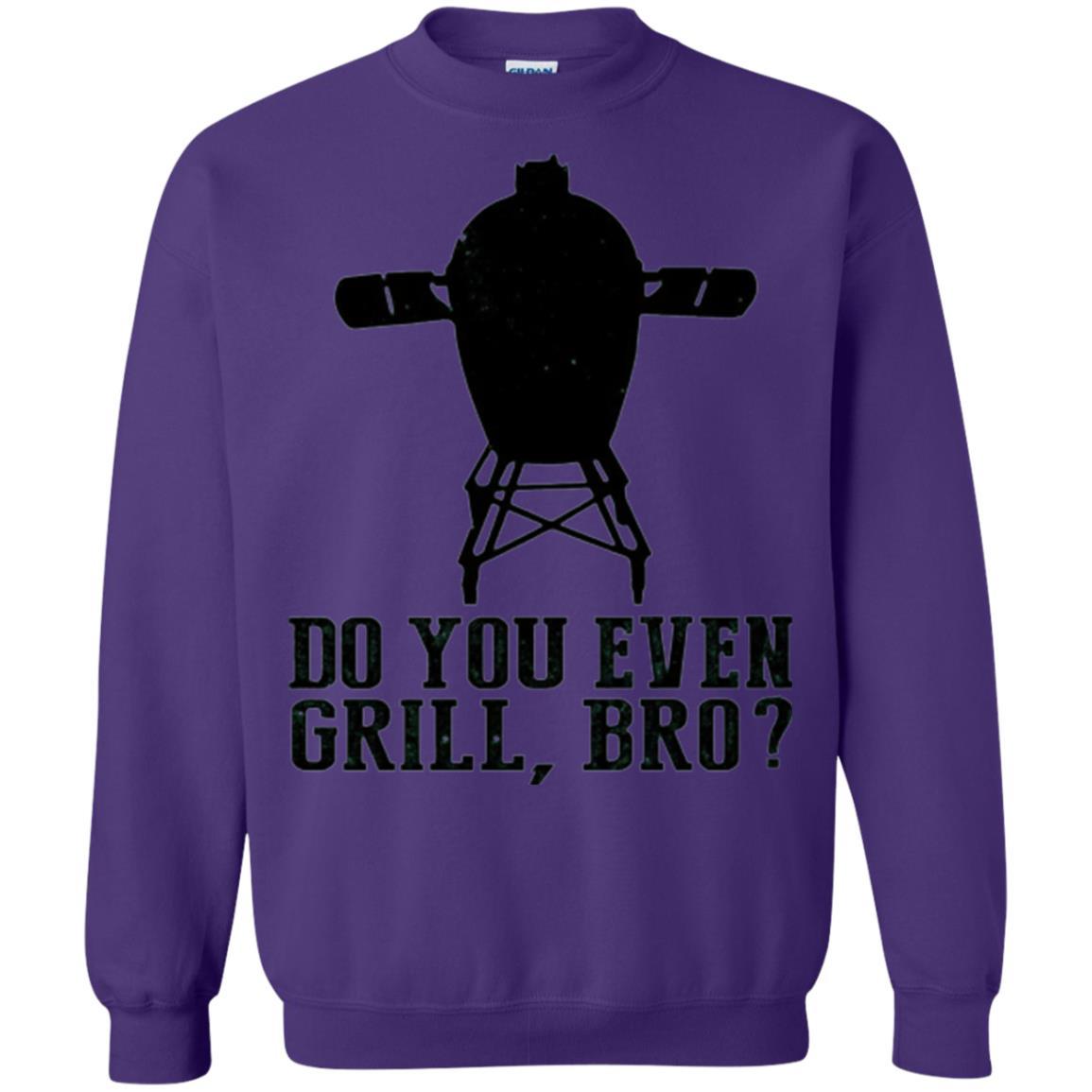 Bbq Grilling T-shirt Do You Even Grill Bro Purple