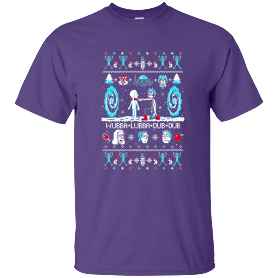Cartoon T-shirt Build A Snowmorty Purple