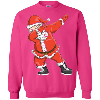 Funny Christmas T-shirt Dabbing Santa Claus Heliconia
