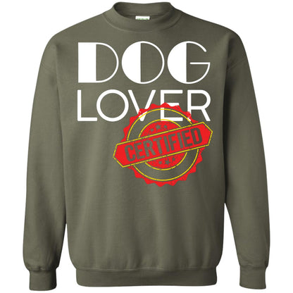 Dog Lover T-shirt Certified Military Green