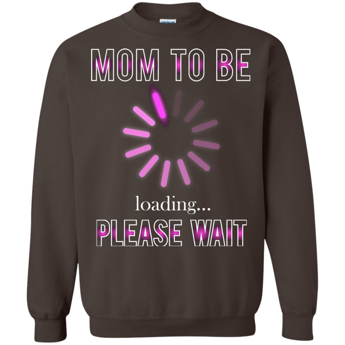 Mommy T-shirt Mom To Be Loading Please Wait Dark Chocolate