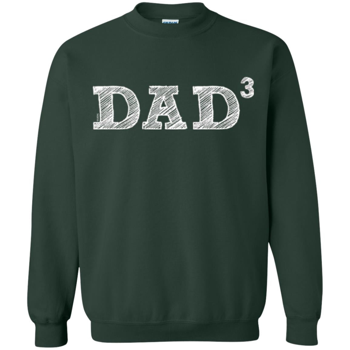 Men_s Dad3, Three Kids Father_s Day, Father Of Three T-shirt Forest Green