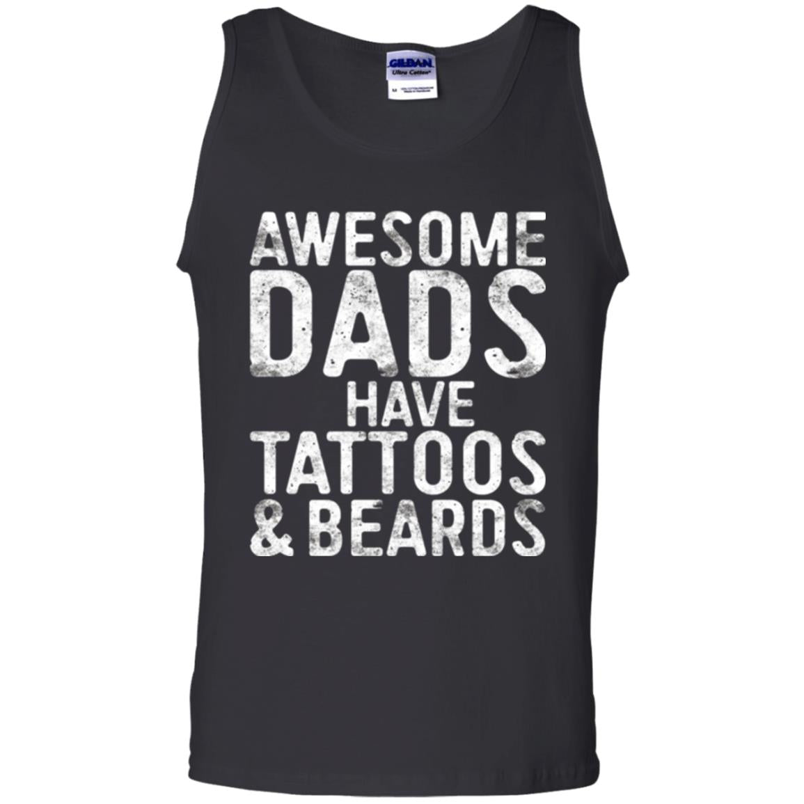 Daddy T-shirt Awesome Dads Have Tattoos And Beards Black