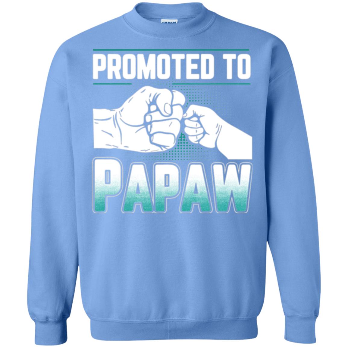 Promoted To Papaw Papa T-shirt Carolina Blue