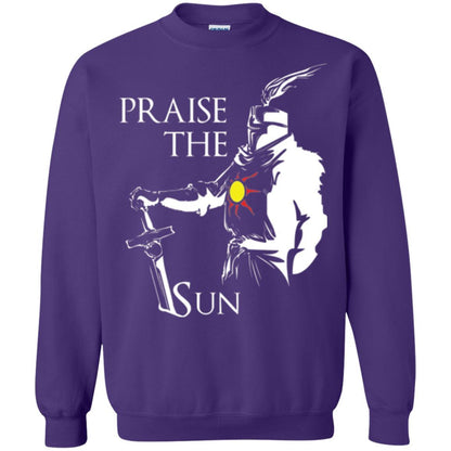 Gamer T-shirt Praise The Sun Knight T-shirt Purple