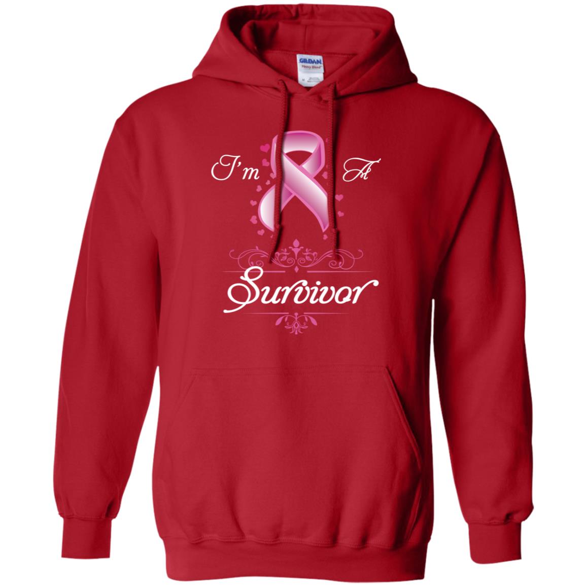 I Am A Survivor Breast Cancer Awareness Shirt Red