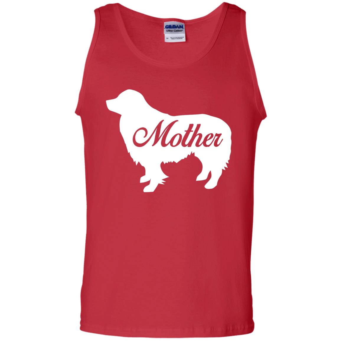 Border Collie Dog Mom T-shirt Red