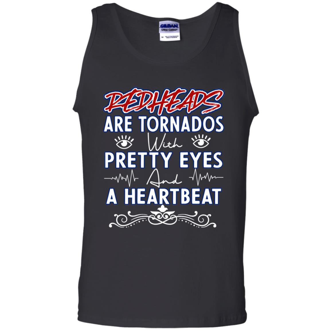 Redheads Are Tornados With Pretty Eyes And A Heartbeat Shirt Black
