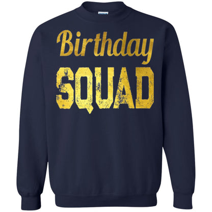 Birthday Squad Gold T-shirt Navy