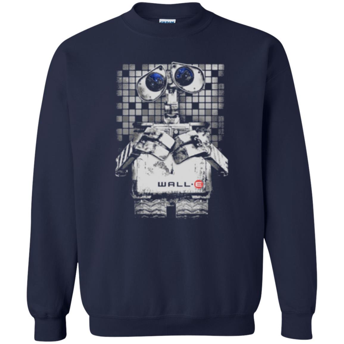 Film T-shirt Wall-e Tile Portrait Graphic Navy