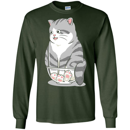Cat Smile Cat Lover T-shirt Forest Green