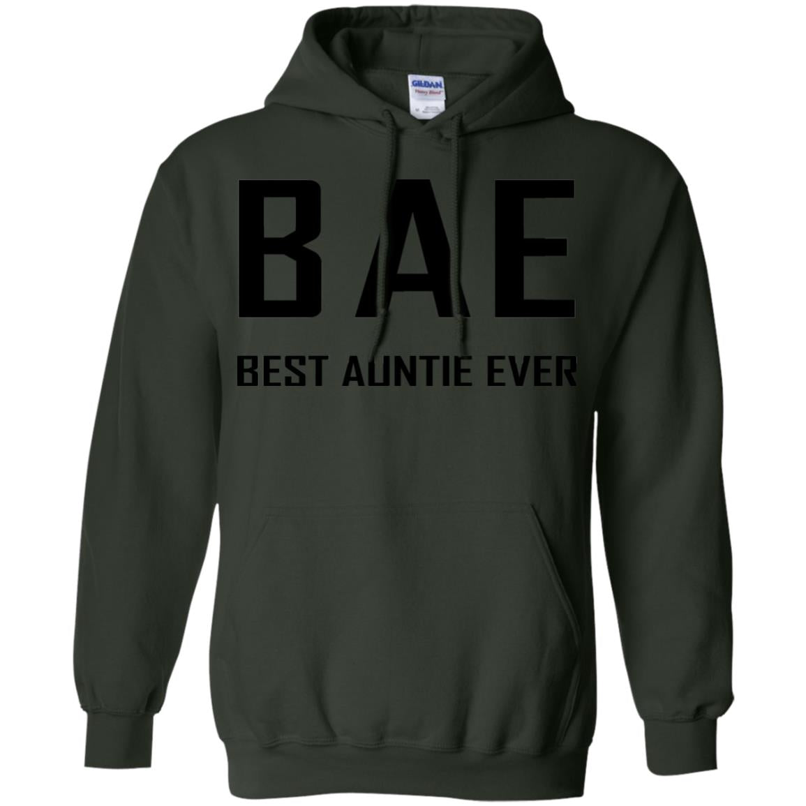 Best Aunt Ever Family Shirt Forest Green
