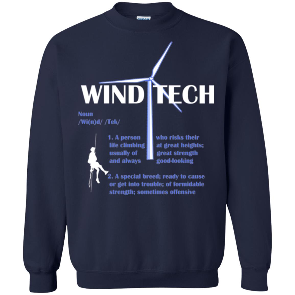 Wind Tech Definition T-shirt Navy