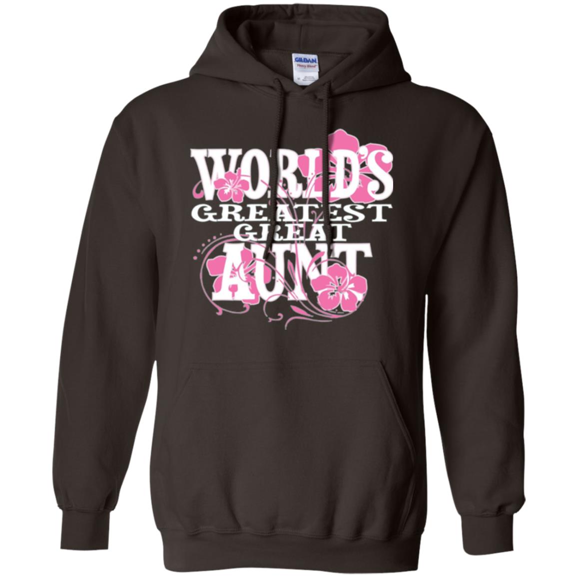 Aunt T-shirt World_s Greatest Great Aunt Dark Chocolate