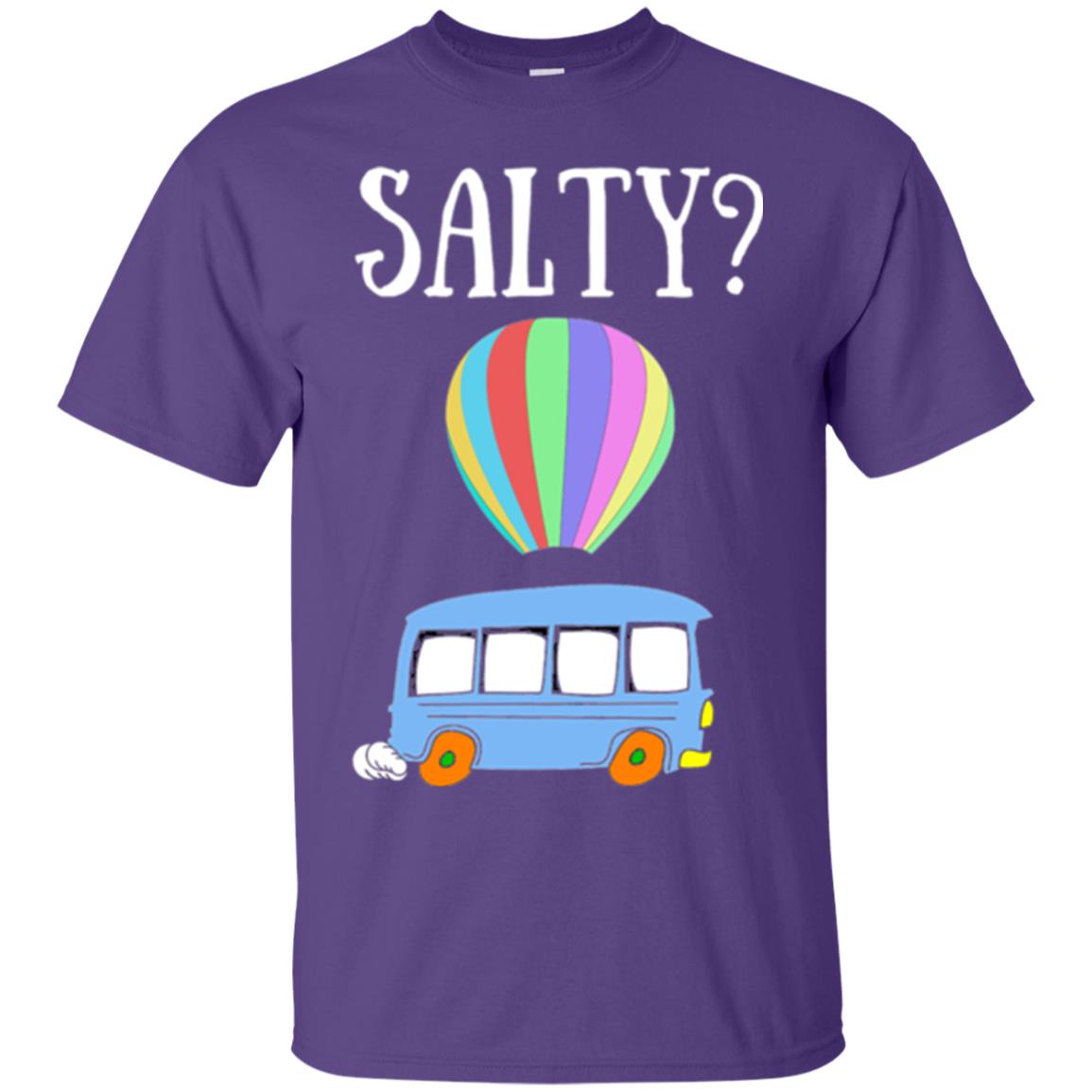 Salty Humorous Parody T-shirt Purple