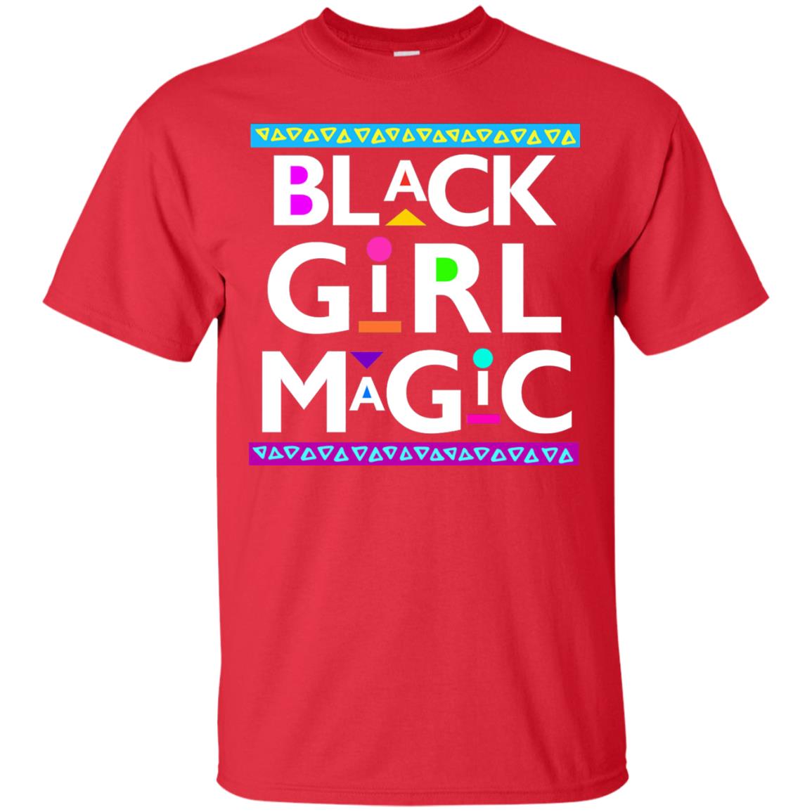 Black Girl Magic T-shirt Women_s Black History Red