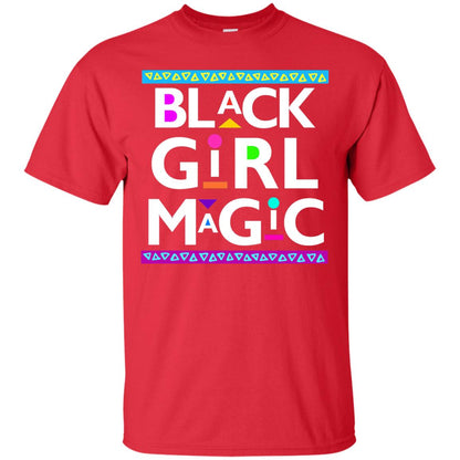 Black Girl Magic T-shirt Women_s Black History Red