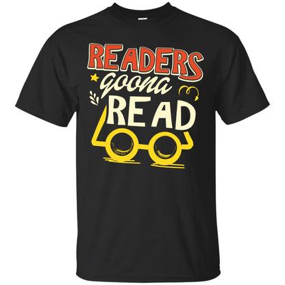 Readers Gonna Read Book Lover T-shirt Black