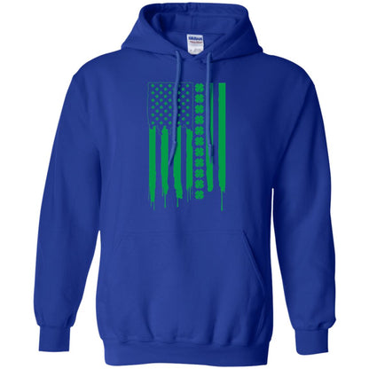 Irish American Flag St Patrick_s Day T-shirt Royal