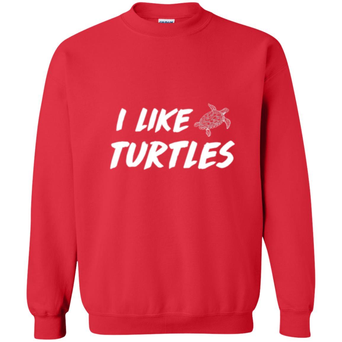 Turtle Lover T-shirt I Like Turtles Red