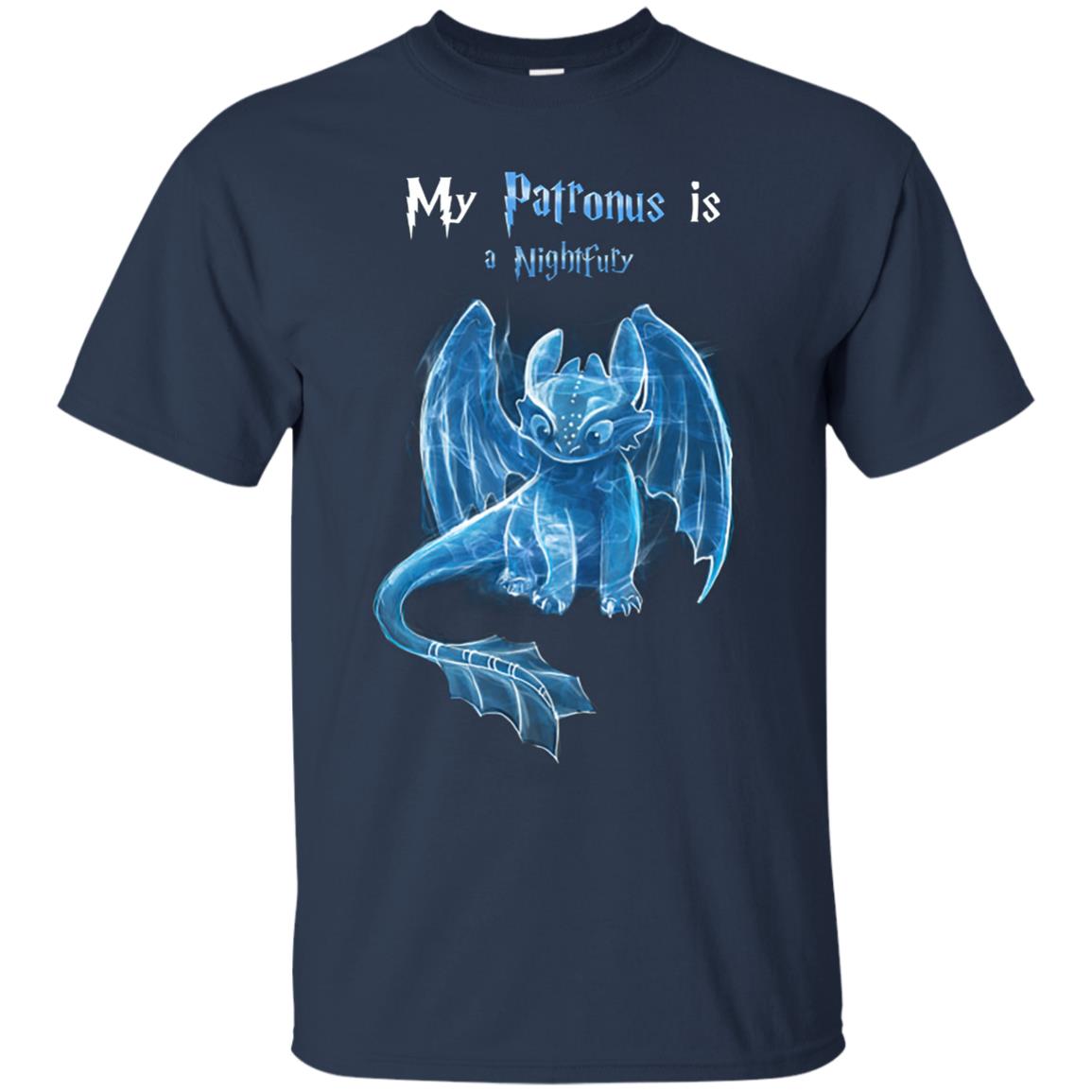 My Patronus Is A Nightfury How To Train Your Dragon T-shirt Navy