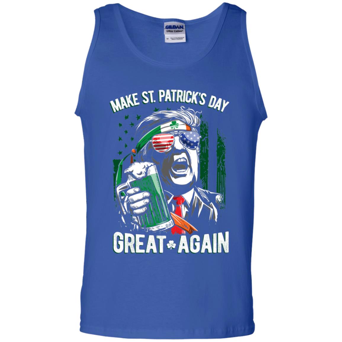Make St Patricks Day Great Again Trump Leprechaun T-shirt Royal