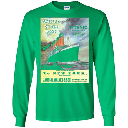 Film T-shirt Sailing Ship Cruise Vintage Poster Irish Green