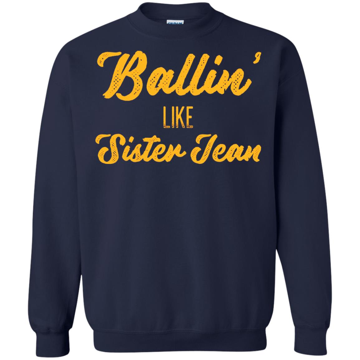 Ballin Like Sister Jean College Basketball Ramblers T-shirt Navy