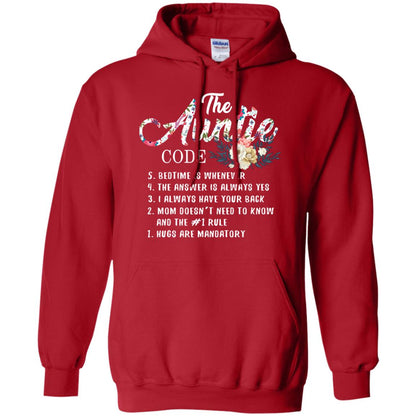 The Auntie Code Shirt For Womens Red