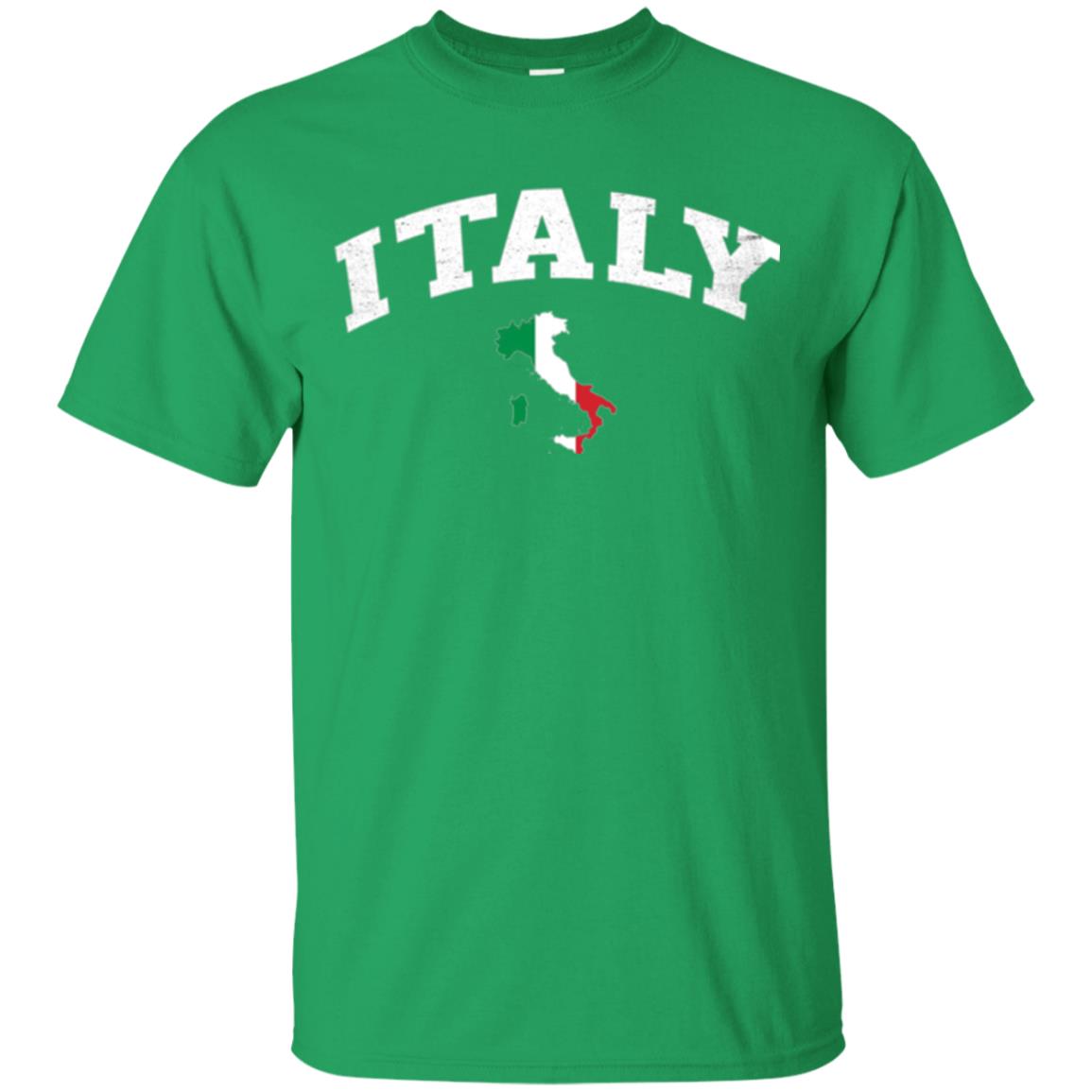 Italy T-shirt Flag Map Irish Green