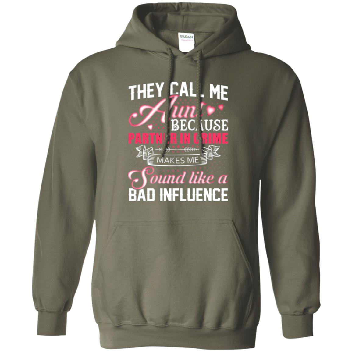 Aunt T-shirt They Call Me Aunt Military Green