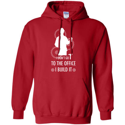 Engineer T-shirt I Don't Go To The Office I Build It Red