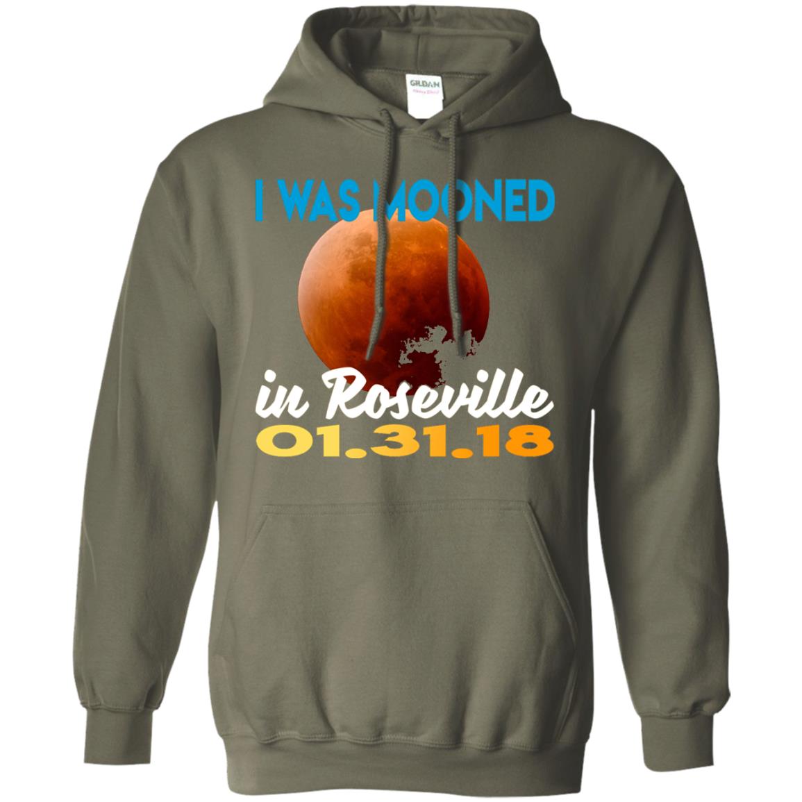 Mooned In Roseville Lunar Eclipse Matching Family T-shirt Military Green