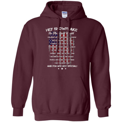 Hey Snowflake In The Real World You Don't Get A Participation Trophy Military T-shirt Maroon