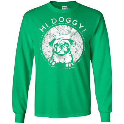 Dog Lovers T-shirt Hi Doggy Irish Green