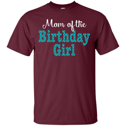 Mermaid Mom Shirt Mom Of The Birthday Girl Maroon