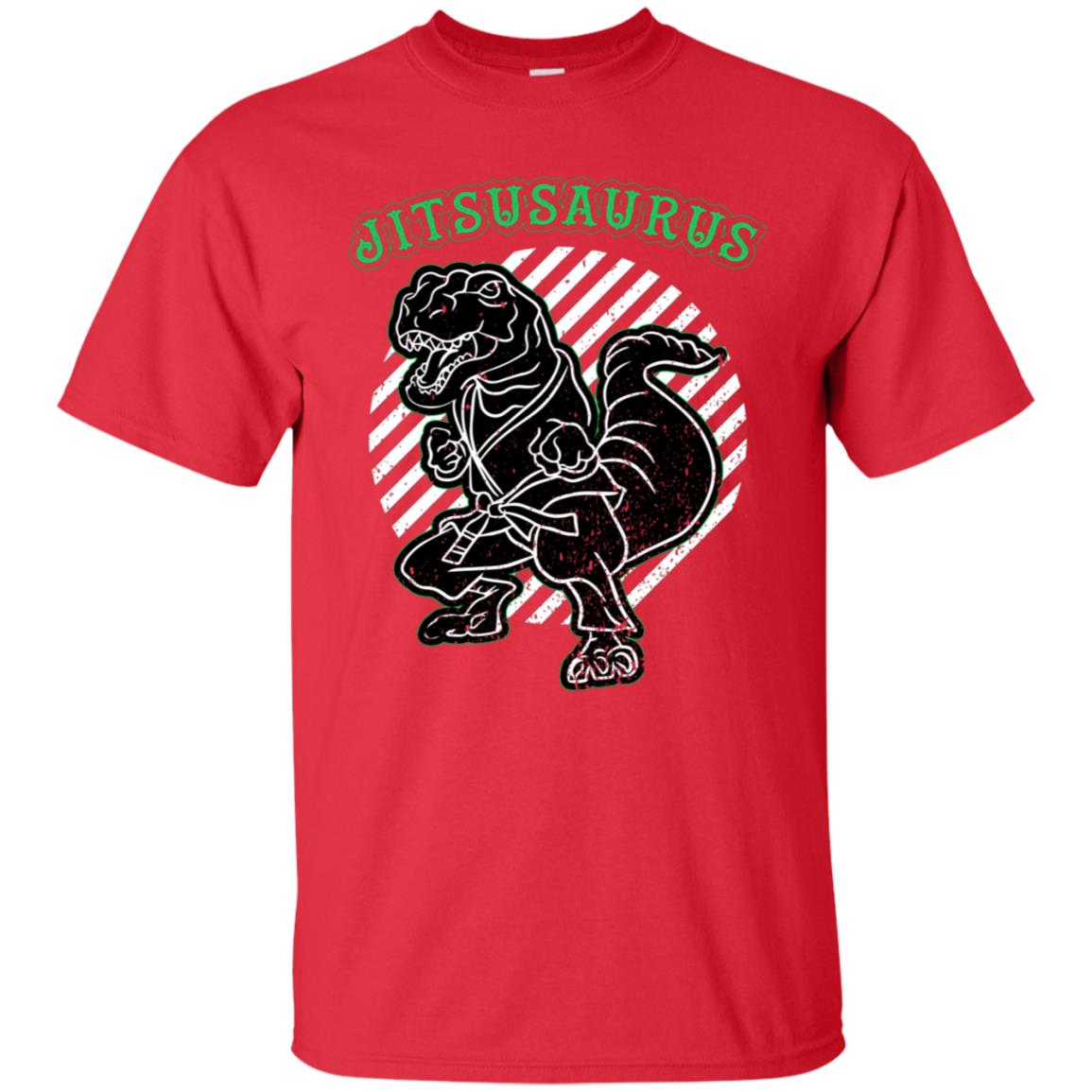 Jitsusaurus Jujutsu Saurus Shirt Red