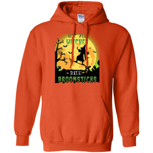 Not All Witches Ride Broomsticks Witches Ride Skateboard Funny Halloween ShirtG185 Gildan Pullover Hoodie 8 oz.